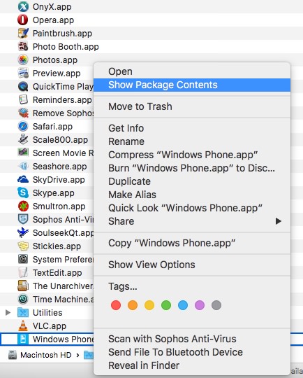 windows phone software for mac